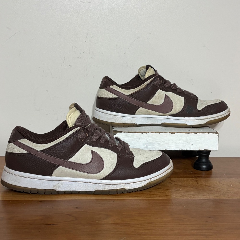 Nike Dunk Low Cacao Wow Brown Sail Sneakers FJ4734-100 Mens 8.5 Womens 10